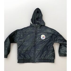 Vintage Pro Player Pittshburgh Steelers NFL Experience Reversible Jacket Size M